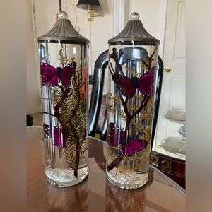 LIFETIME CANDLE- PURPLE MONARCH BUTTERFLY